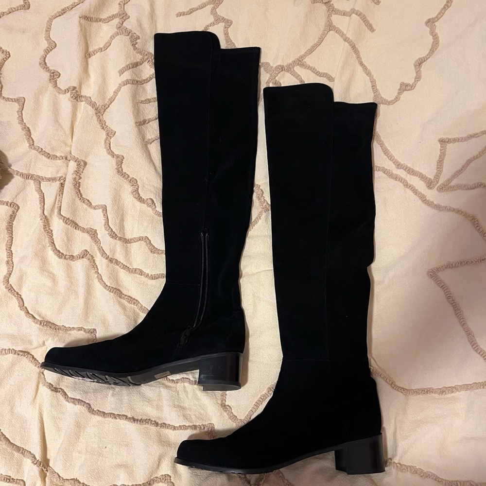 Stuart Weitzman Over The Knee Suede Boots - Sz 10.5